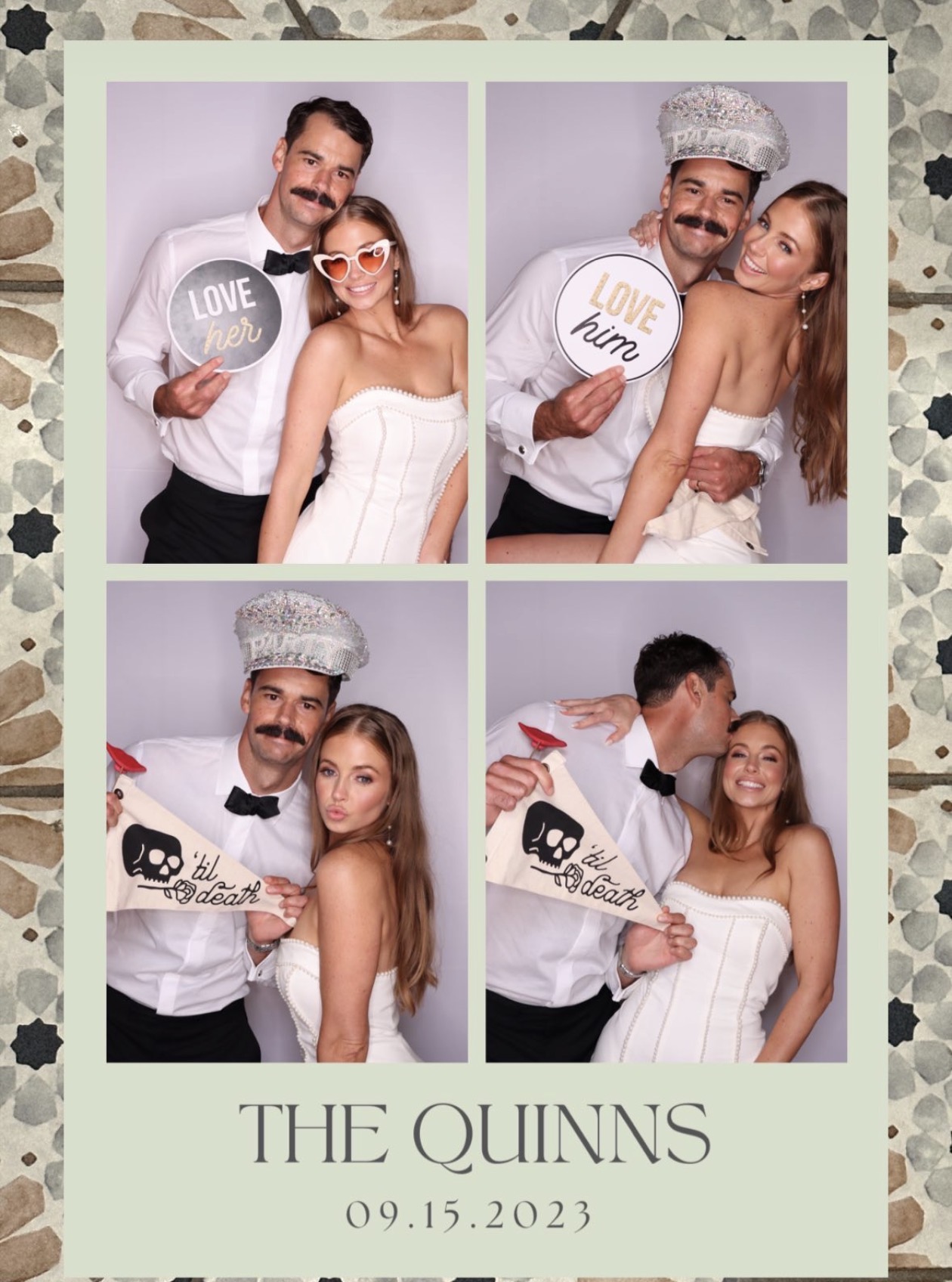 The Quinns wedding photobooth strip